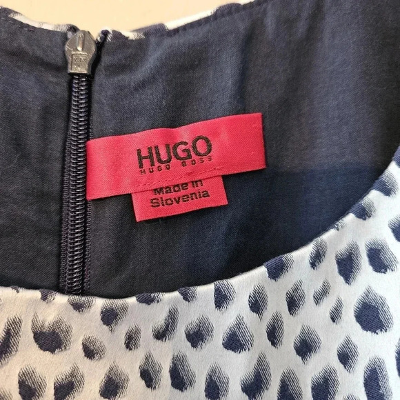 Hugo Boss Women's Printed Cotton Blended Sleeveless Mini Classy Mini Dress Sz 6. - Picture 12 of 16